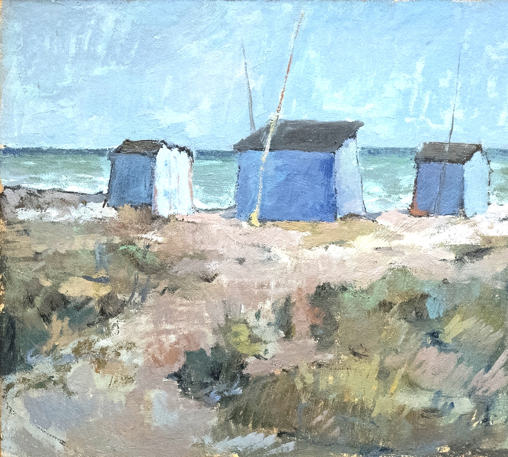 Capanni sulla spiaggia di Cervia - 1954